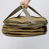 Maxbell Garden Waste Bag Flowers Leaf Basket Bin for Gardening Traveling Camping Khaki L