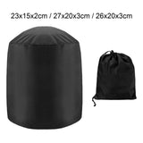 Maxbell Round Barbecue Grill Cover Foldable Weatherproof for Picnic Indoor Barbecue Small