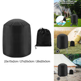 Maxbell Round Barbecue Grill Cover Foldable Weatherproof for Picnic Indoor Barbecue Small