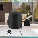 Maxbell Round Barbecue Grill Cover Foldable Weatherproof for Picnic Indoor Barbecue Small
