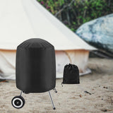 Maxbell Round Barbecue Grill Cover Foldable Weatherproof for Picnic Indoor Barbecue Small