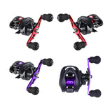 Maxbell High Speed Baitcasting Fishing Reel 6.3:1 Saltwater 8kg Max Drag left red