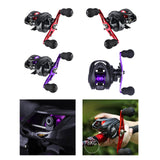 Maxbell High Speed Baitcasting Fishing Reel 6.3:1 Saltwater 8kg Max Drag left red
