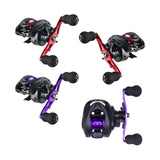 Maxbell High Speed Baitcasting Fishing Reel 6.3:1 Saltwater 8kg Max Drag left red