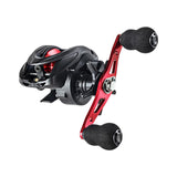 Maxbell High Speed Baitcasting Fishing Reel 6.3:1 Saltwater 8kg Max Drag left red