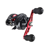 Maxbell High Speed Baitcasting Fishing Reel 6.3:1 Saltwater 8kg Max Drag left red