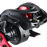 Maxbell High Speed Baitcasting Fishing Reel 6.3:1 Saltwater 8kg Max Drag Red Right Hand