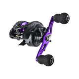 Maxbell High Speed Baitcasting Fishing Reel 6.3:1 Saltwater 8kg Max Drag Blue Left Hand