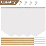 Maxbell 4Pcs Sublimation Blank Banner 18Inchx12inch Strong and Durable Accessories