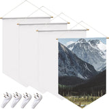 Maxbell 4Pcs Sublimation Blank Banner 18Inchx12inch Strong and Durable Accessories