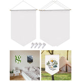 Maxbell 4Pcs Sublimation Blank Banner 18Inchx12inch Strong and Durable Accessories