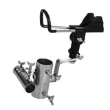 Maxbell Universal Fishing Rod Holder Tool Support Metal Adjustable for Outdoor with Stand Rack