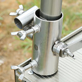 Maxbell Universal Fishing Rod Holder Tool Support Metal Adjustable for Outdoor with Stand Rack