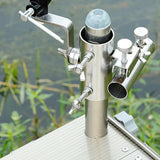 Maxbell Universal Fishing Rod Holder Tool Support Metal Adjustable for Outdoor with Stand Rack