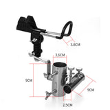 Maxbell Universal Fishing Rod Holder Tool Support Metal Adjustable for Outdoor with Stand Rack