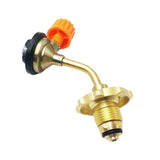 Maxbell Gas Tank Refill Adapter Solid Brass Canister Accessories for Outdoor Picnic