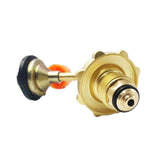 Maxbell Gas Tank Refill Adapter Solid Brass Canister Accessories for Outdoor Picnic