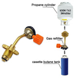 Maxbell Gas Tank Refill Adapter Solid Brass Canister Accessories for Outdoor Picnic