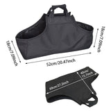 Maxbell Firewood Carrier Bag Reusable Comfortable Oxford Cloth Folding for Outdoor