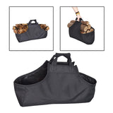 Maxbell Firewood Carrier Bag Reusable Comfortable Oxford Cloth Folding for Outdoor