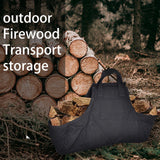Maxbell Firewood Carrier Bag Reusable Comfortable Oxford Cloth Folding for Outdoor