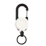 Maxbell Retractable Keychain Durable Lightweight Keyring Lanyard for Backpack Bags Black