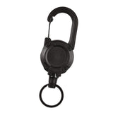 Maxbell Retractable Keychain Durable Lightweight Keyring Lanyard for Backpack Bags Black