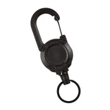 Maxbell Retractable Keychain Durable Lightweight Keyring Lanyard for Backpack Bags Black