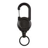 Maxbell Retractable Keychain Durable Lightweight Keyring Lanyard for Backpack Bags Black