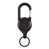 Maxbell Retractable Keychain Durable Lightweight Keyring Lanyard for Backpack Bags Black