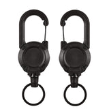 Maxbell Retractable Keychain Durable Lightweight Keyring Lanyard for Backpack Bags White