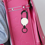 Maxbell Retractable Keychain Durable Lightweight Keyring Lanyard for Backpack Bags White