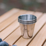 Maxbell Set of 4 Camping Mug Outdoor Reusable Pottery Mug Small 50ml coffee Tumbler