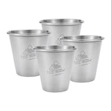 Maxbell Set of 4 Camping Mug Outdoor Reusable Pottery Mug Small 50ml coffee Tumbler