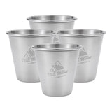 Maxbell Set of 4 Camping Mug Outdoor Reusable Pottery Mug Small 50ml coffee Tumbler