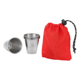 Maxbell Set of 4 Camping Mug Outdoor Reusable Pottery Mug Small 50ml coffee Tumbler