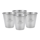 Maxbell Set of 4 Camping Mug Outdoor Reusable Pottery Mug Small 50ml coffee Tumbler
