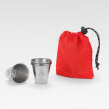 Maxbell Set of 4 Camping Mug Outdoor Reusable Pottery Mug Small 50ml coffee Tumbler
