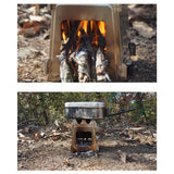 Maxbell Camping Tent Furnace Fire Wood Burning Furnace Barbecue Grill for Garden