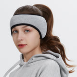 Maxbell Ear Warmers Headband Comfortable Winter Earmuffs for Women Riding Skiing Gray