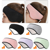 Maxbell Winter Ear Muffs Earlap Plush Headphones for Cycling Outdoors Women Men black