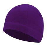 Maxbell Windproof Skull Hat Men Lightweight Winter Beanie for Basketball Hiking Violet