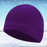 Maxbell Windproof Skull Hat Men Lightweight Winter Beanie for Basketball Hiking Violet