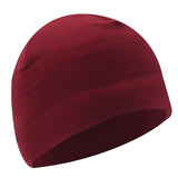 Maxbell Windproof Skull Hat Men Lightweight Winter Beanie for Basketball Hiking Dark Red