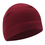 Maxbell Windproof Skull Hat Men Lightweight Winter Beanie for Basketball Hiking Dark Red