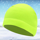 Maxbell Windproof Skull Hat Men Lightweight Winter Beanie for Basketball Hiking Fluorescent Green