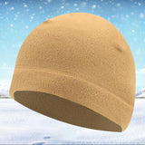 Maxbell Windproof Skull Hat Men Lightweight Winter Beanie for Basketball Hiking Khaki