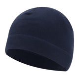 Maxbell Windproof Skull Hat Men Lightweight Winter Beanie for Basketball Hiking Navy Blue