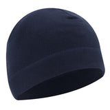 Maxbell Windproof Skull Hat Men Lightweight Winter Beanie for Basketball Hiking Navy Blue