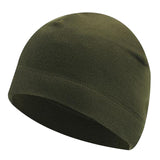 Maxbell Windproof Skull Hat Men Lightweight Winter Beanie for Basketball Hiking Dark Green